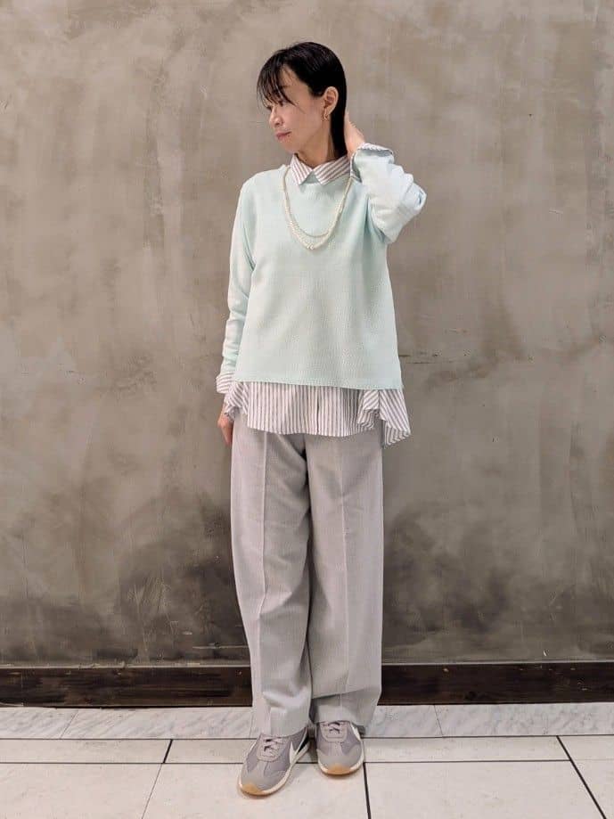 shioさんの「grove｜【あったか裏起毛】かっこよさも穿き心地も叶える、優秀スラックスパンツ」を使ったコーディネート