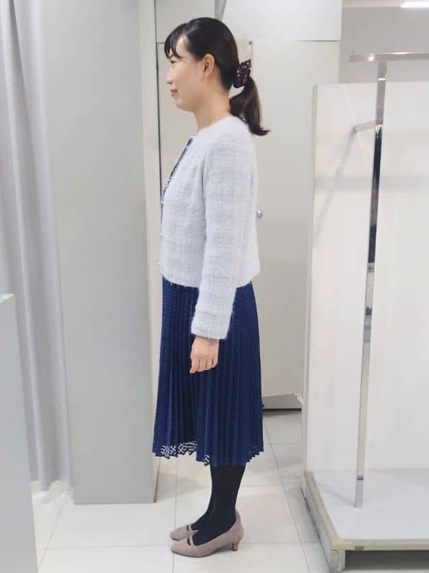 AZUSAさんの「Reflect｜【お食事会やお出かけに◎】ふんわりジャカード編みカーディガン」を使ったコーディネート