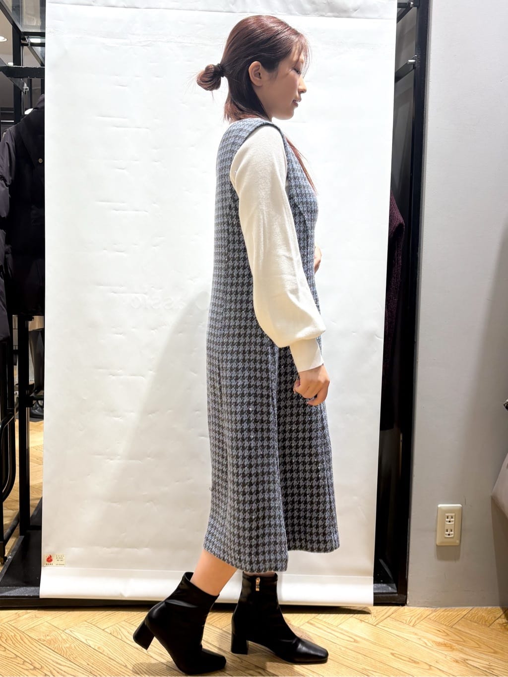 ふうかさんの「index｜ラメスカラップビジューデザインニット【洗濯機OK】《6col／S～LL》」を使ったコーディネート