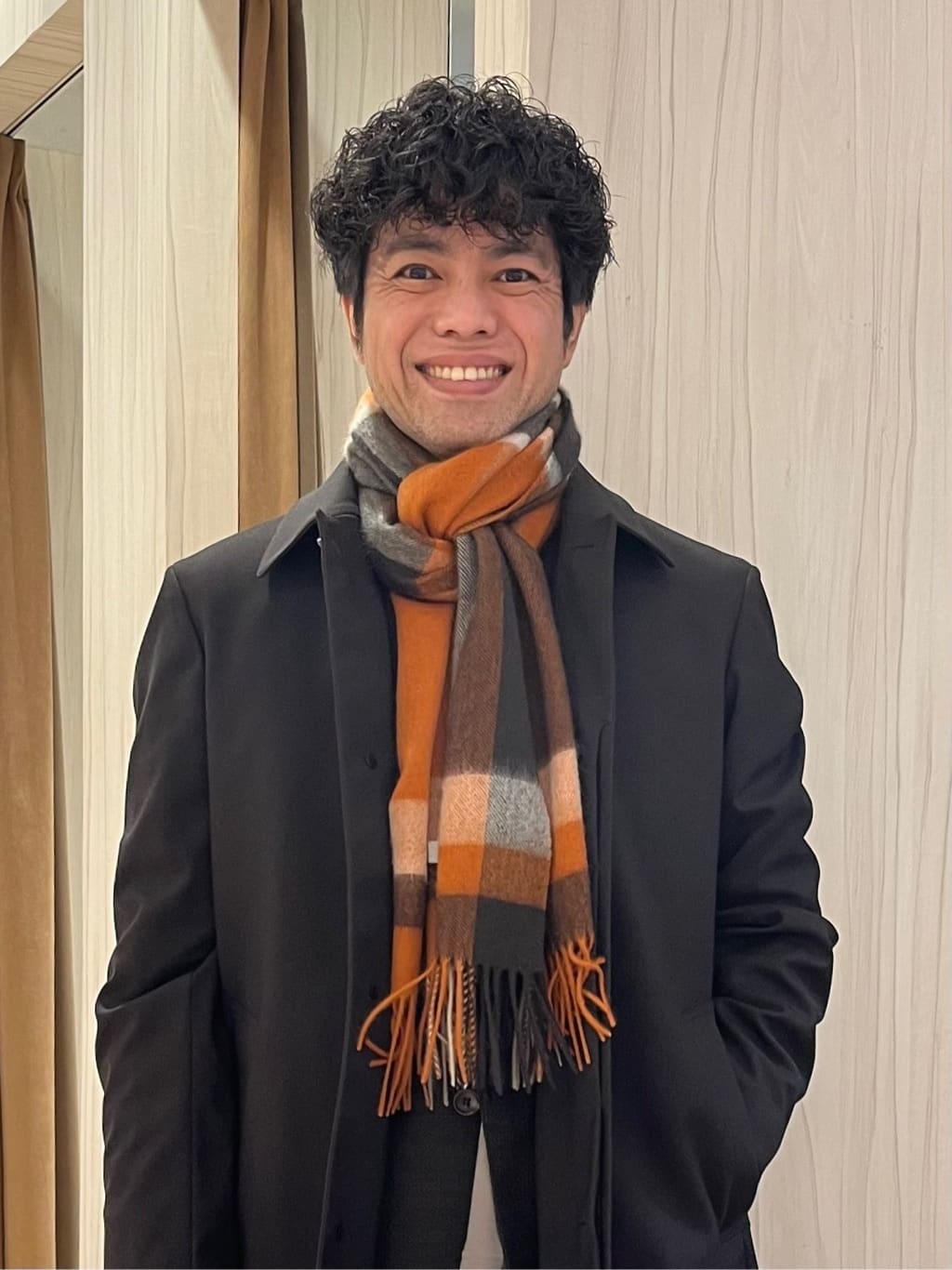 URAさんの「TAKEO KIKUCHI｜【ダウンライナー付き】メランジ ステンカラー コート」を使ったコーディネート