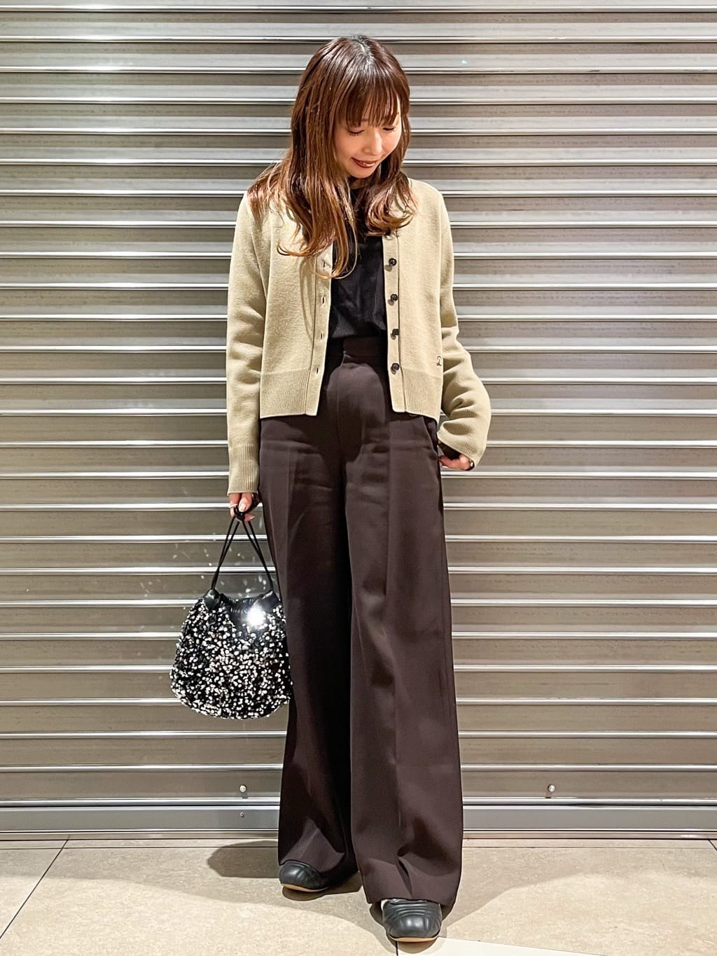 じゅんさんの「DRESSTERIOR｜ミラノリブカーディガン」を使ったコーディネート
