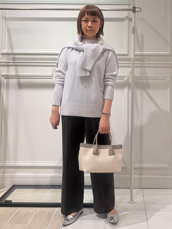 AKKOさんの「UNTITLED｜【8色展開/洗える】ウールカシミヤ ハイネックニット」を使ったコーディネート