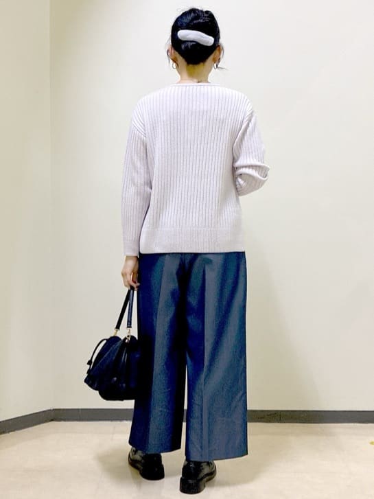  beni_gingerさんの「Reflect｜【ゆったり着られる◎】ワイドリブニットプルオーバー」を使ったコーディネート