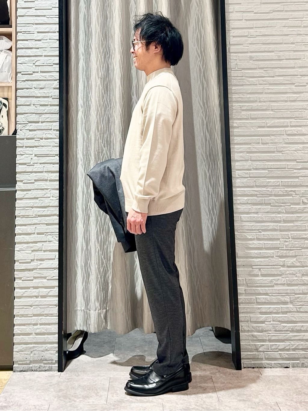KENJI Iさんの「THE SHOP TK｜【動きやすい、快適ビジネスジャケット】TRジャージ ジャケット　セットアップ可/洗濯機OK/ストレッ」を使ったコーディネート