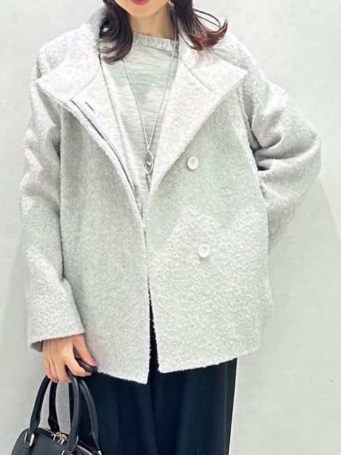 Miwaさんの「UNTITLED｜【アンサンブル可/洗える】シルクウールカシミヤ ドルマンスリーブニット」を使ったコーディネート