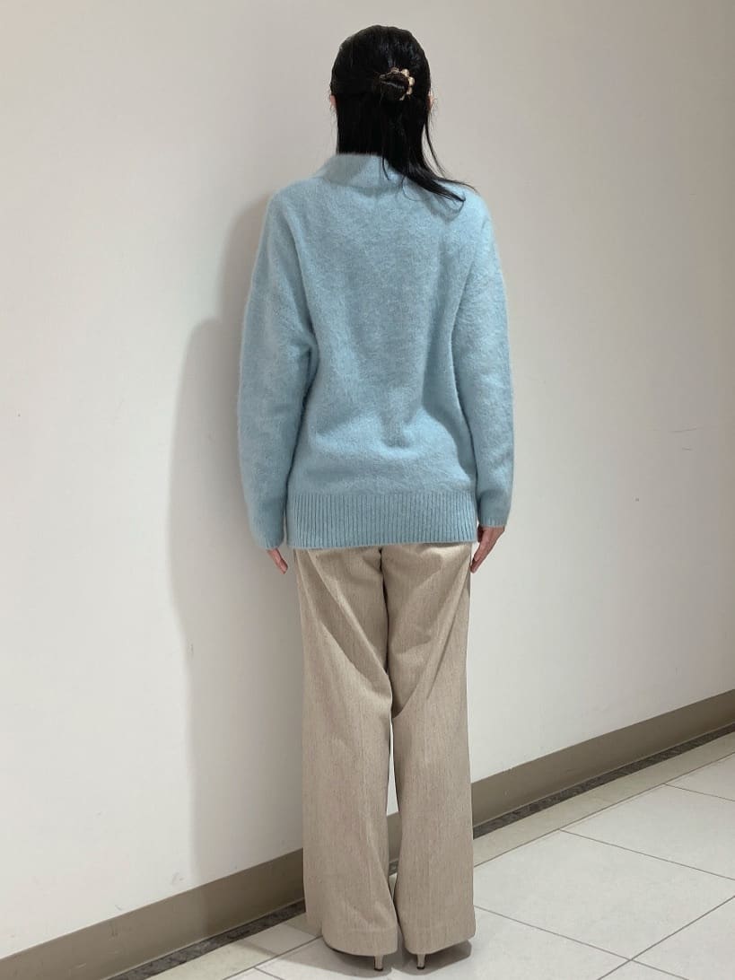 環さんの「UNTITLED｜【大人な品格/ふわふわニット】フォックスカシミヤ コクーンニット」を使ったコーディネート