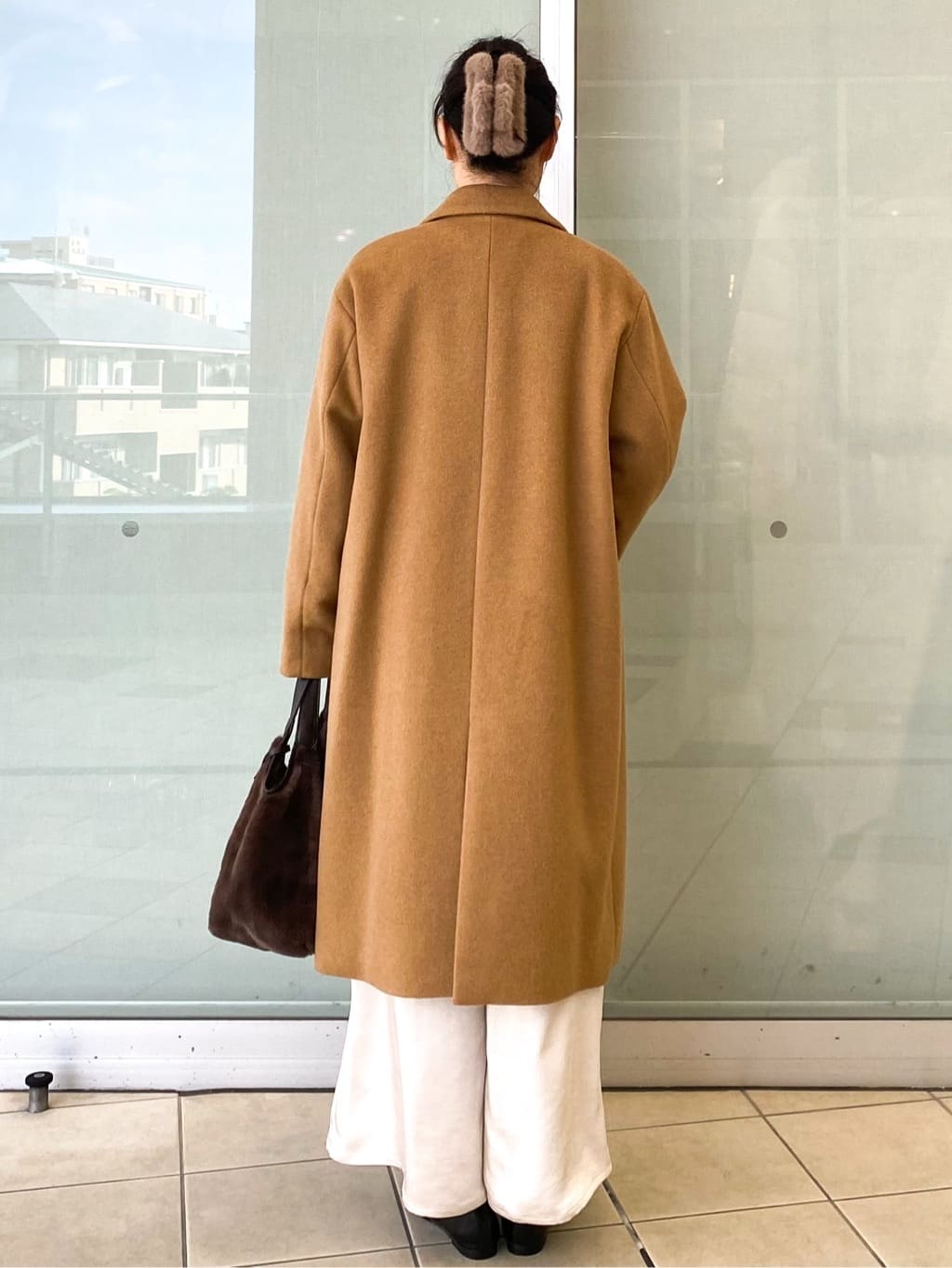 Jeanさんの「OPAQUE.CLIP｜カシミヤブレンドウールチェスターコート」を使ったコーディネート