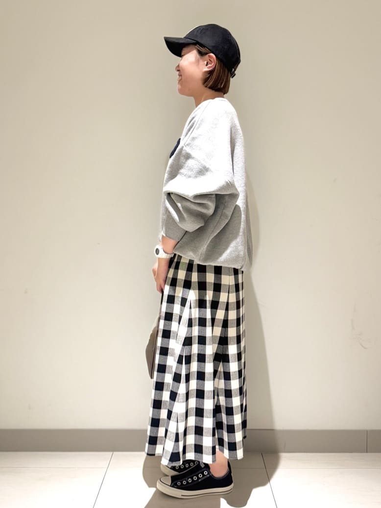 Liriさんの「Dessin｜【洗える】チェック柄起毛フレアスカート」を使ったコーディネート