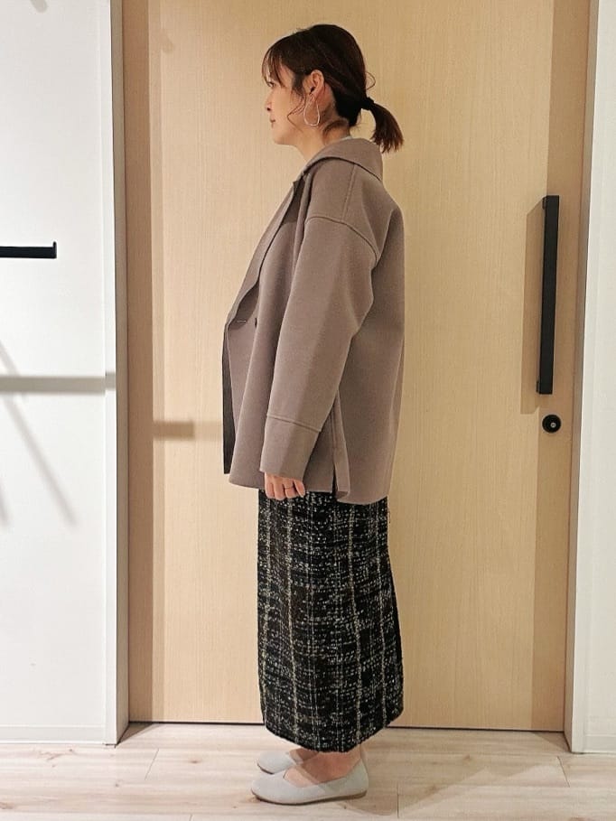 funafunaさんの「SHOO･LA･RUE｜【S-LL】大人のこなれ感 テーラード風コート」を使ったコーディネート