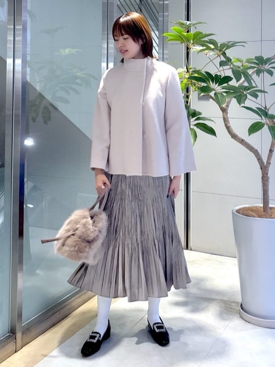 yukaさんの「UNTITLED｜【着回しが効く／オンオフアウター】ウールショートコート」を使ったコーディネート