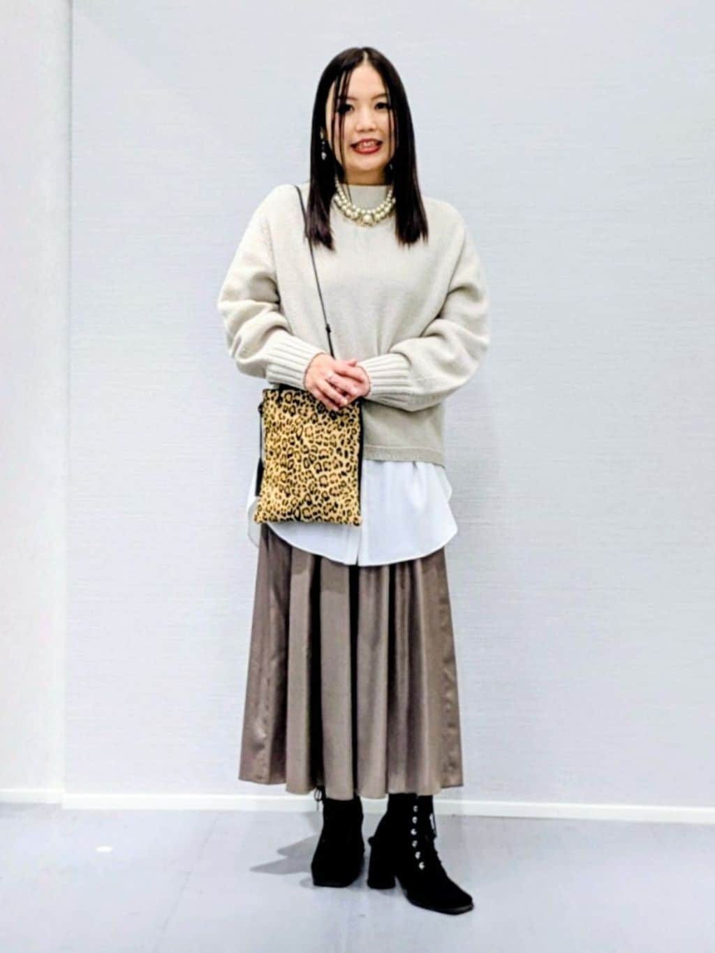 makkyさんの「UNTITLED｜【洗える】スポンディッシュ ボトルネックニット」を使ったコーディネート