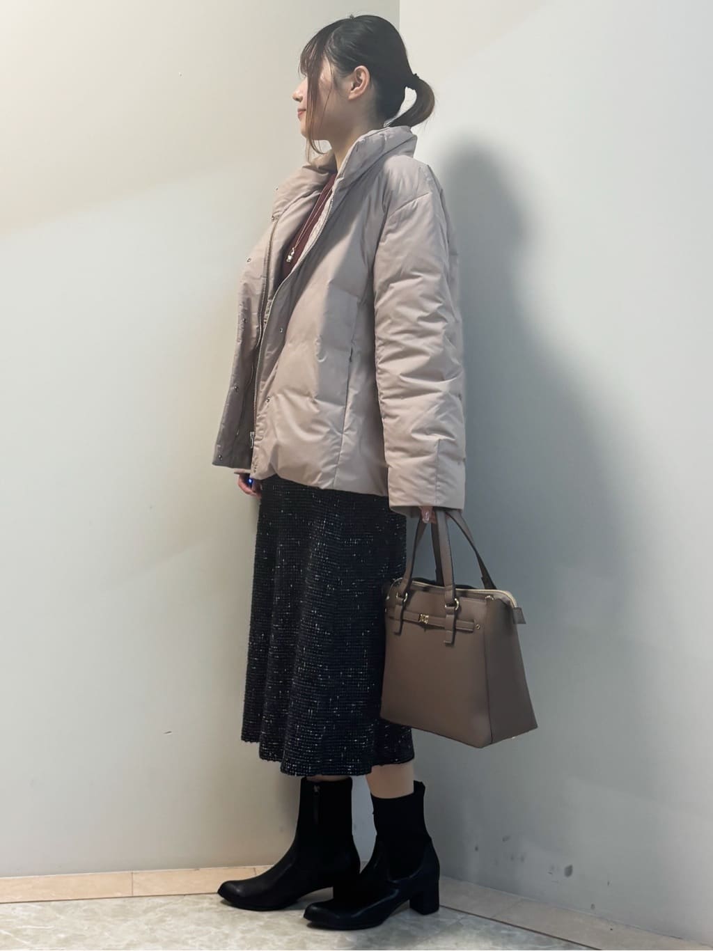 Sawaさんの「Reflect｜【すっきりシルエット】ショート丈ダウンコート」を使ったコーディネート