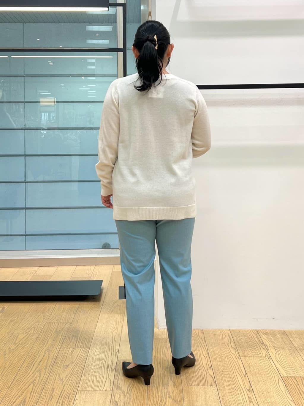 shimaさんの「INDIVI｜【洗える／裏起毛】ストレッチウォームパンツ」を使ったコーディネート
