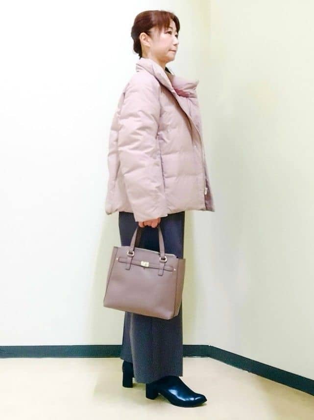 花さんの「Reflect｜【すっきりシルエット】ショート丈ダウンコート」を使ったコーディネート