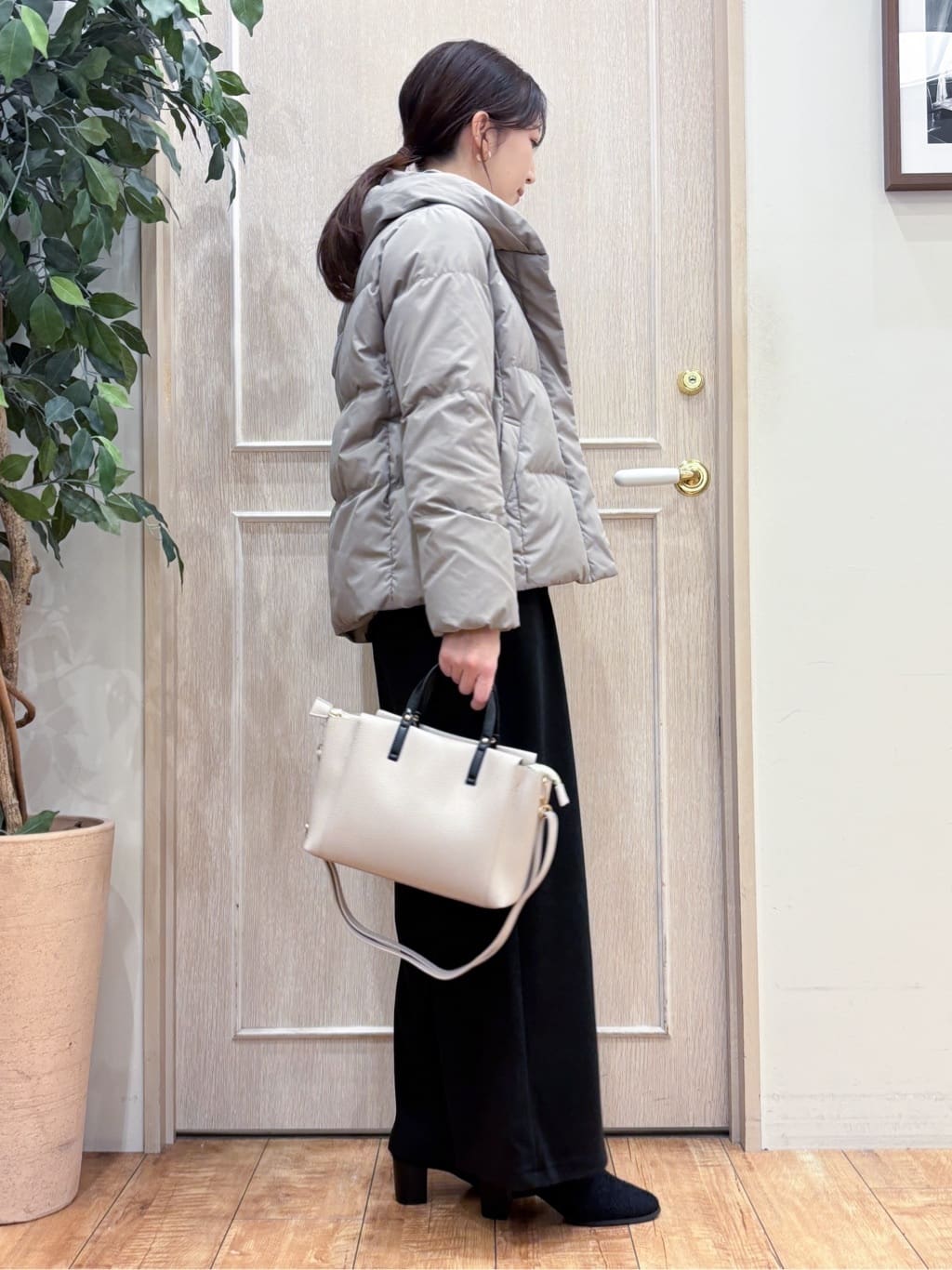 なみさんの「SHOO･LA･RUE｜起毛ニットブーツ」を使ったコーディネート