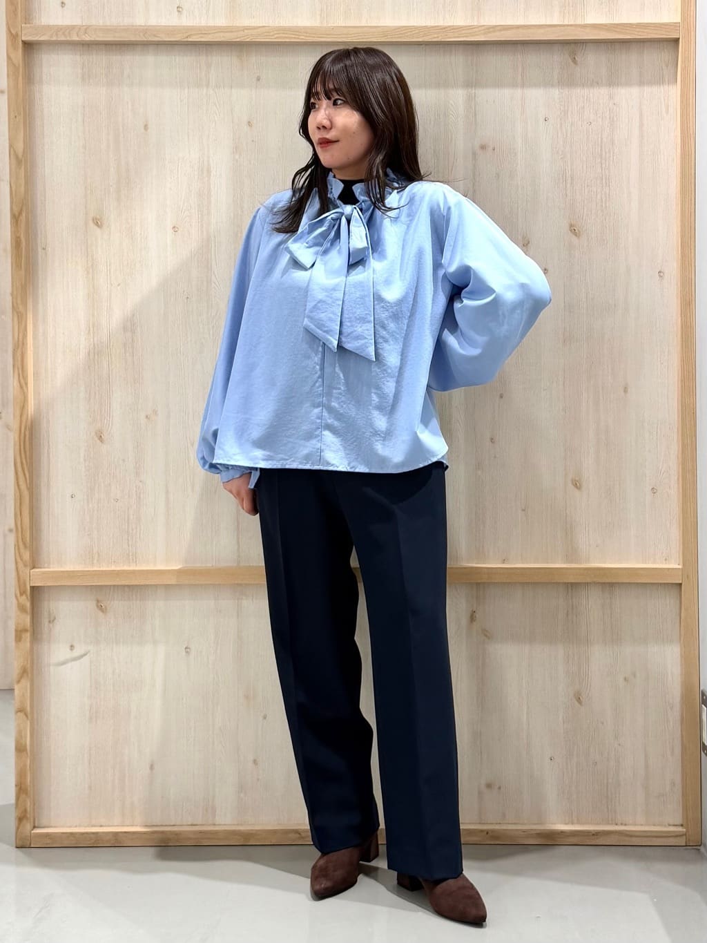 nanaさんの「THE SHOP TK｜【通勤スタイルに】ダブルクロス ノーカラージャケット/セットアップ可」を使ったコーディネート