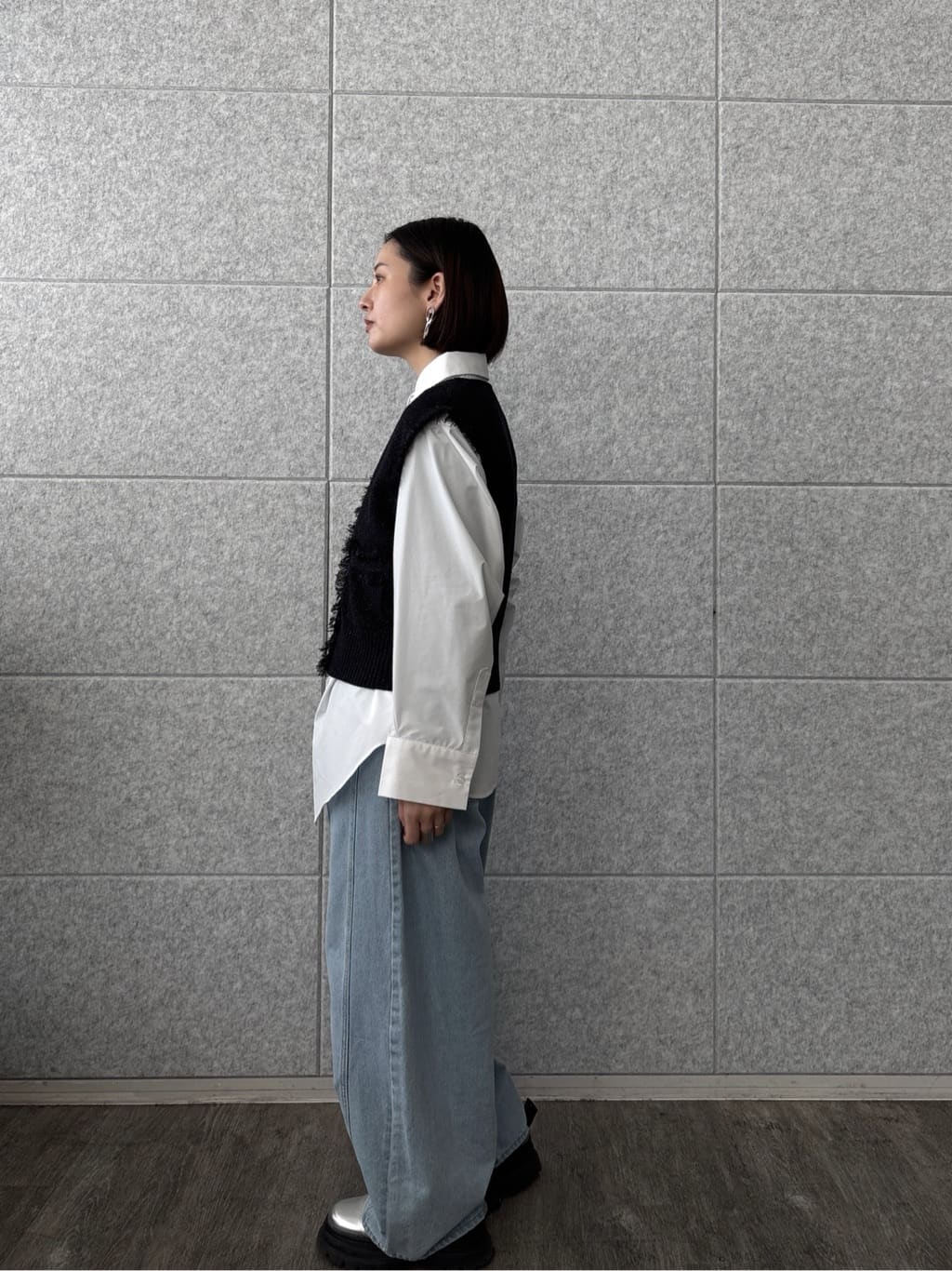 ayanoさんの「INDIVI｜Timeless｜ビッグポケットフォルムシャツ【接触冷感】」を使ったコーディネート