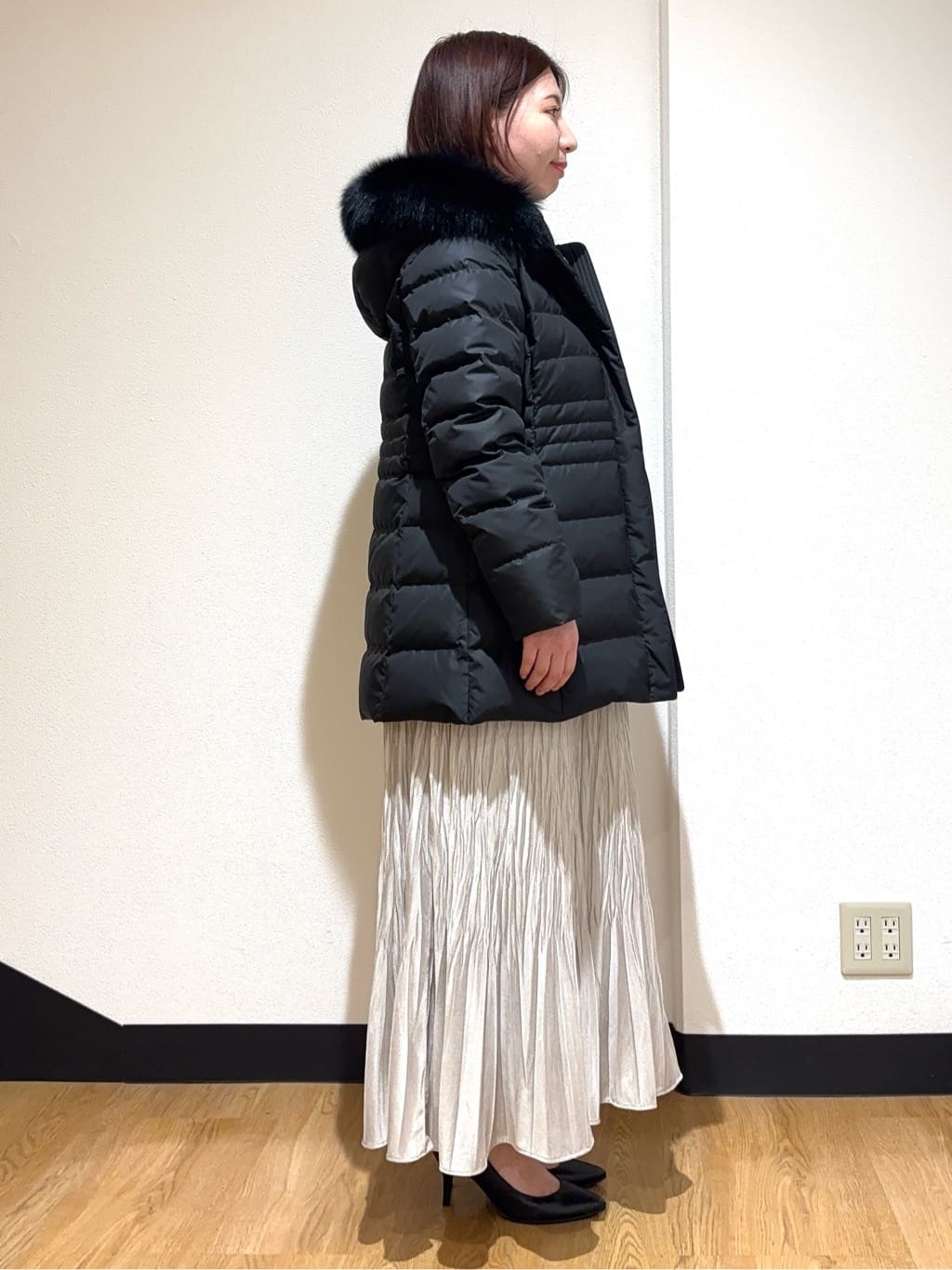 MIKIKOさんの「UNTITLED｜【洗える】モックネックミラノリブニット」を使ったコーディネート
