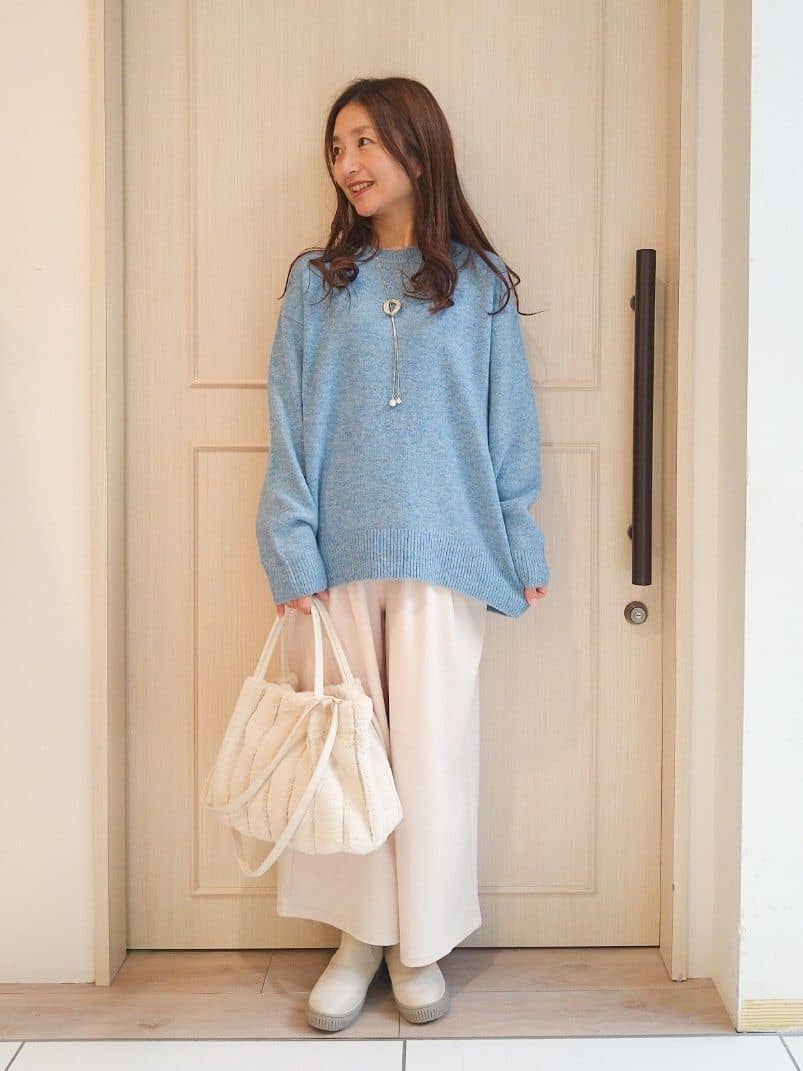 mi-saさんの「SHOO･LA･RUE｜【高レビュー/2WAY】きれい見えで上品な ストライプファートートバッグ」を使ったコーディネート
