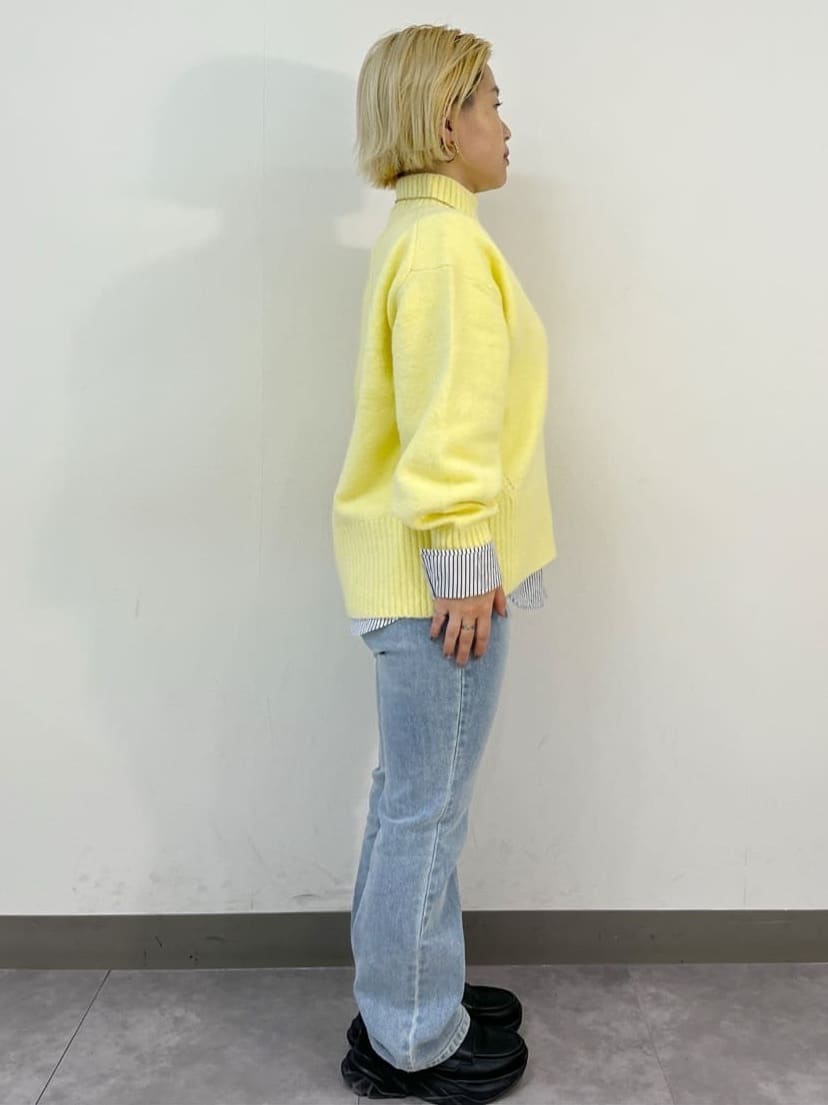 くーみーさんの「OPAQUE.CLIP｜ふわふわハイネックニット【洗濯機OK】」を使ったコーディネート