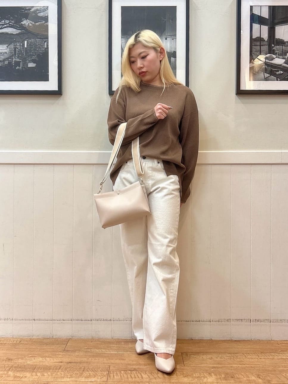 あんこさんの「SHOO･LA･RUE｜【SHOO・LA・RUE DENIM/SS-LL】程よい厚みの ストレートデニムパンツ（10.5オン」を使ったコーディネート