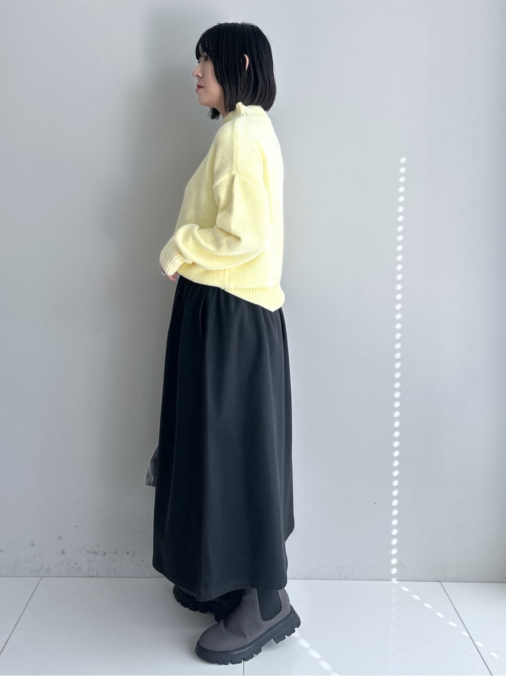 Hirokaさんの「Dessin｜【洗える】ハイネックベロアモールニット」を使ったコーディネート