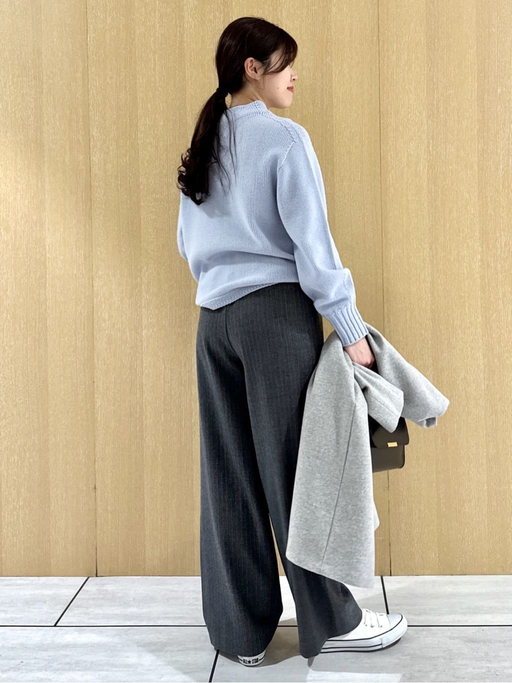 nanaさんの「UNTITLED｜【洗える】スポンディッシュ ボトルネックニット」を使ったコーディネート