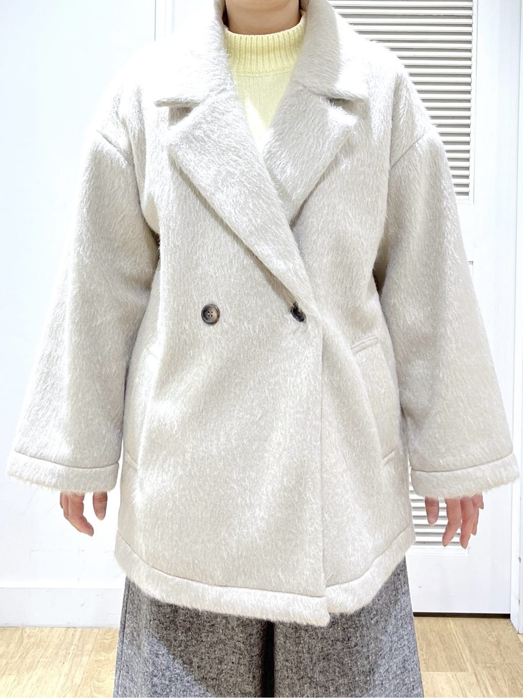 Miyazakiさんの「Dessin｜シャギーコート」を使ったコーディネート