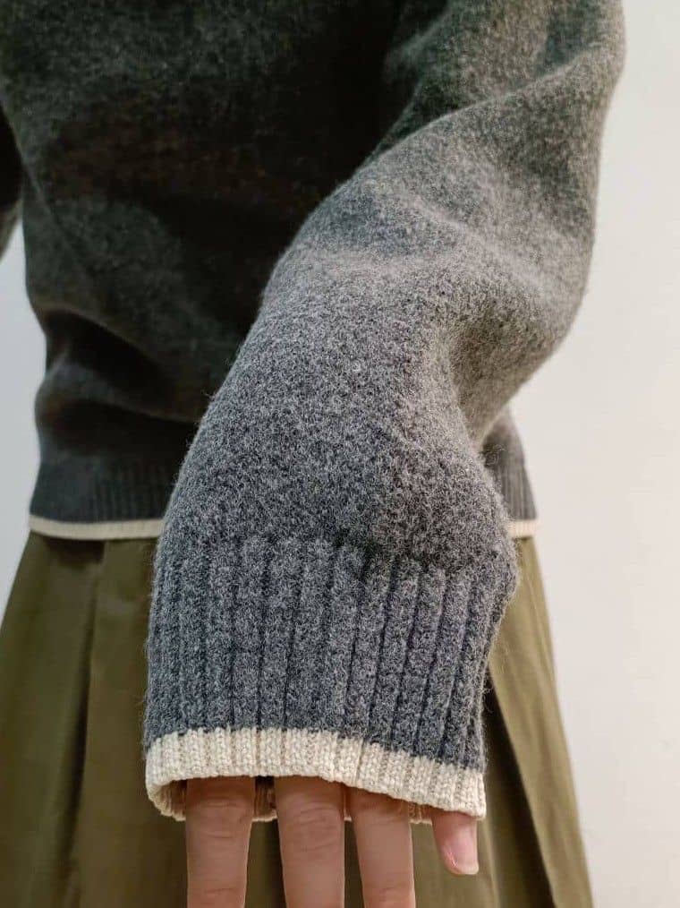 あんさんの「THE SHOP TK｜【洗える】ほど良くラフで女性らしい ハーフZIPニット」を使ったコーディネート