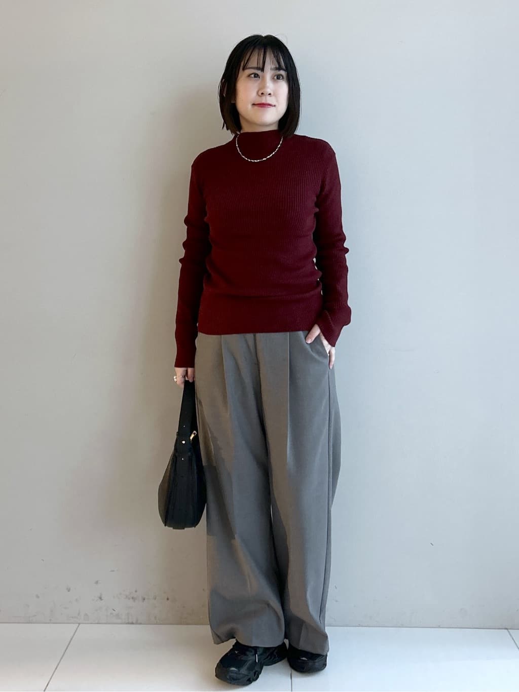 Hirokaさんの「Dessin｜【洗える】リブタートルネックニット」を使ったコーディネート