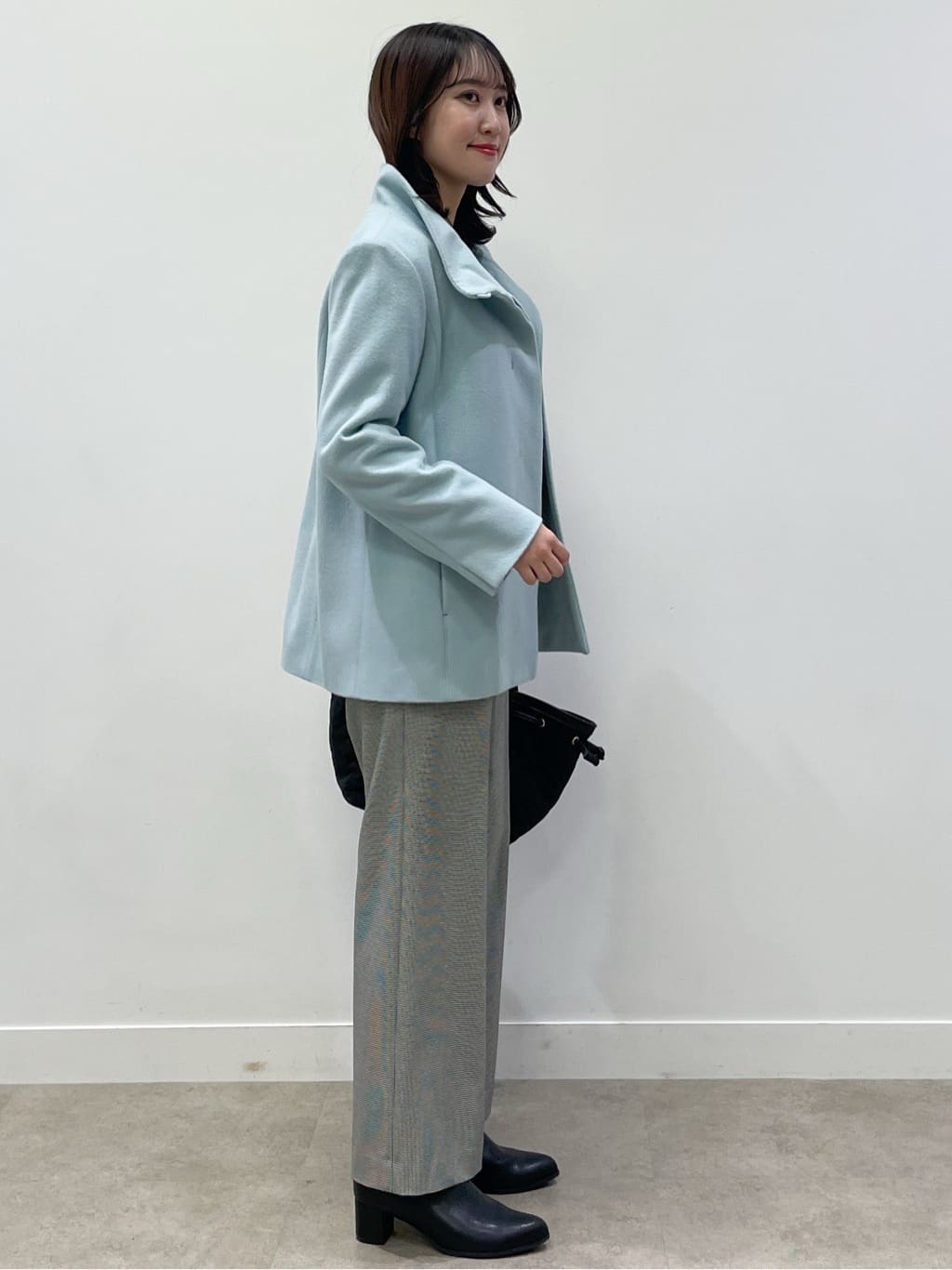 yukariさんの「Reflect｜【SS-4Lサイズ／衿が顔に当たらない◎】スタンドネックミドルコート」を使ったコーディネート