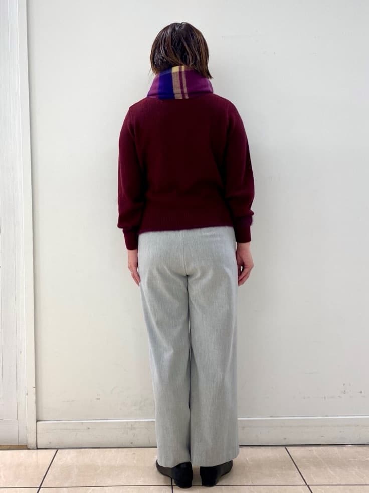 ksmさんの「Reflect｜【ほんのりラメ感◎】ケーブル柄ニット」を使ったコーディネート