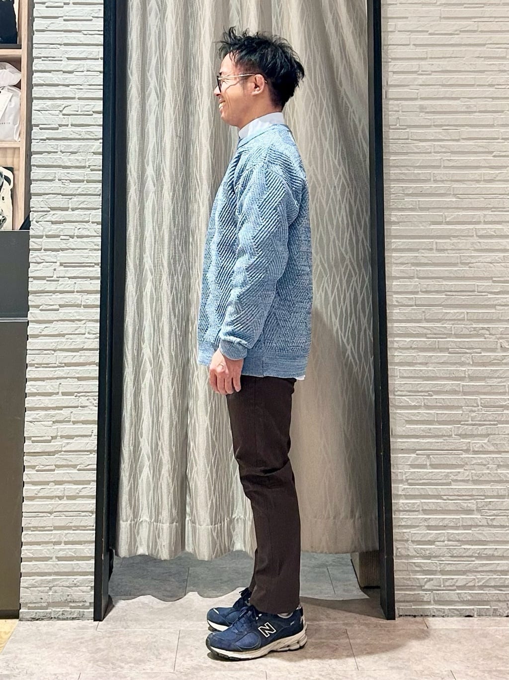 KENJI Iさんの「THE SHOP TK｜【頑張りすぎないオシャレ】ミックスヤーンニット　洗濯機OK／軽量」を使ったコーディネート