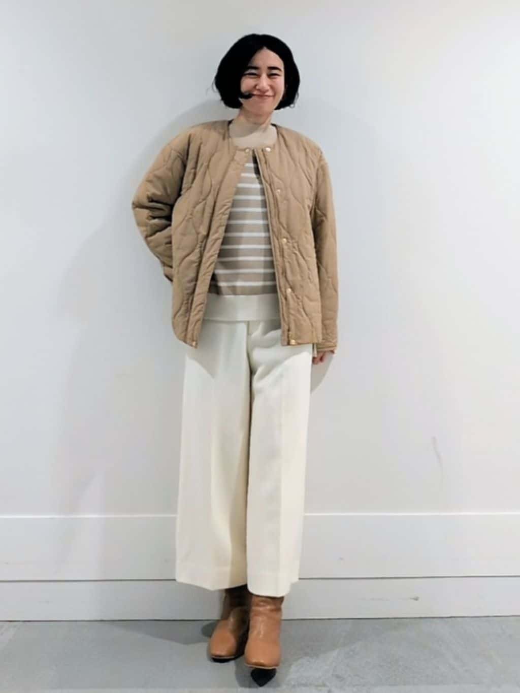 ミズタさんの「UNTITLED｜【洗える】モックネックミラノリブニット」を使ったコーディネート