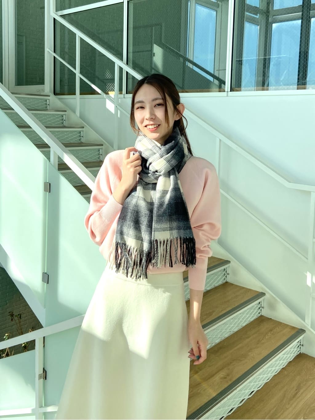 めぐさんの「OPAQUE.CLIP｜スウェットライクニット【洗濯機OK】」を使ったコーディネート