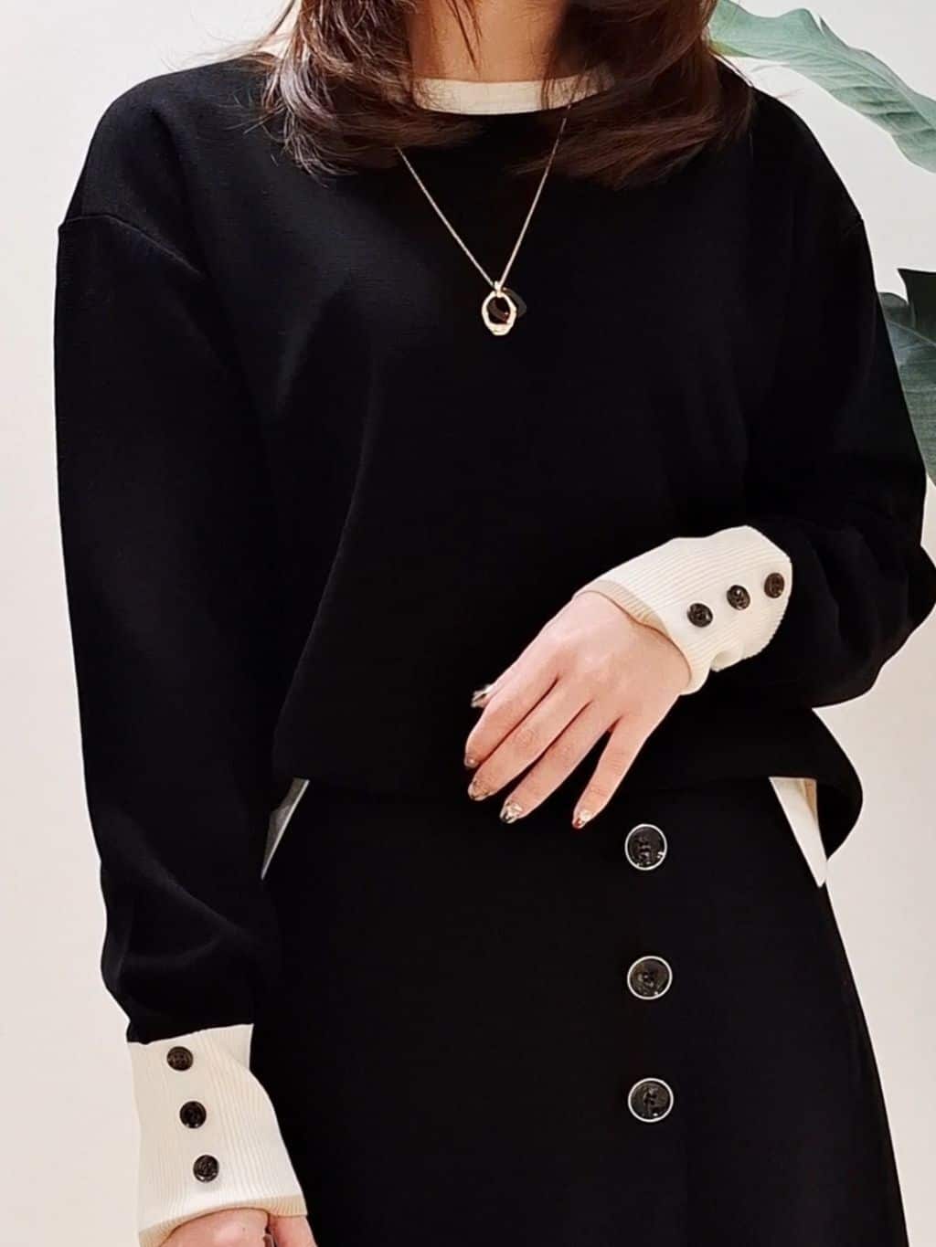 YuKaRiさんの「UNTITLED｜【アンサンブル可/洗える】ウールミラノリブニット」を使ったコーディネート