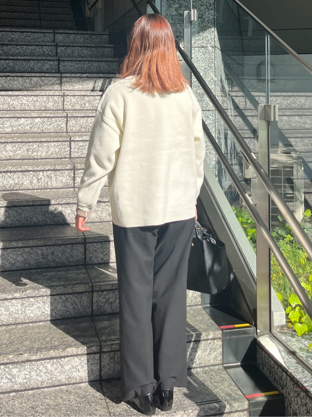HANNAさんの「OPAQUE.CLIP｜サイド編地切替ニットトップス／セットアップ対応【洗濯機OK】」を使ったコーディネート