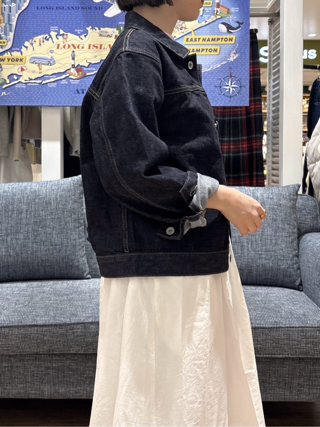 risaさんの「Dessin｜【ユニセックス】セルヴィッジデニムジャケット」を使ったコーディネート