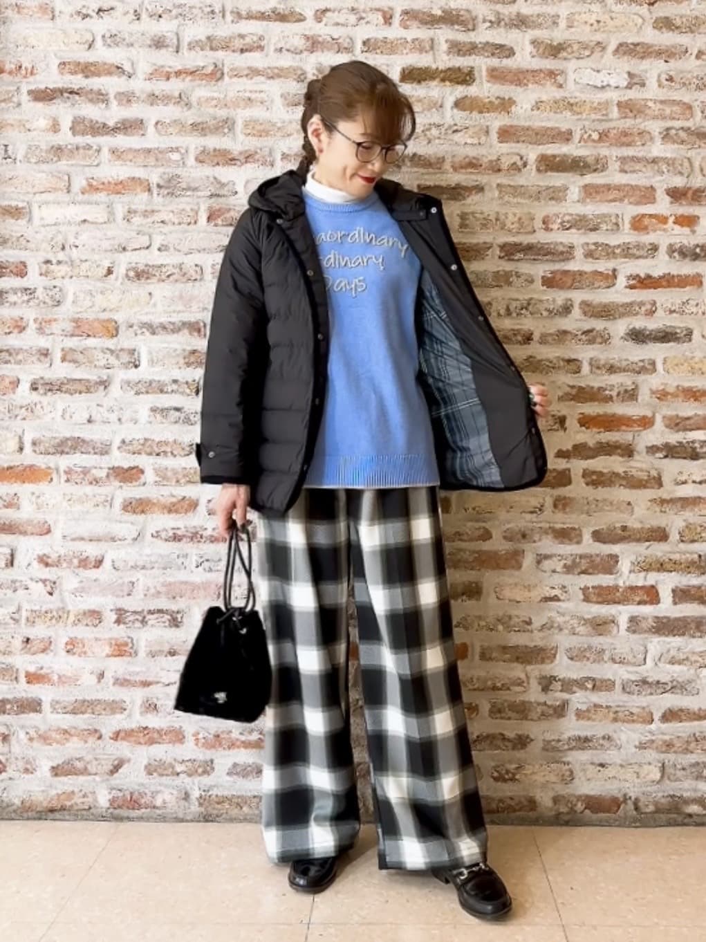 Yasucoさんの「Dessin｜【撥水・2WAY】ミュラーダウンコートミドル丈」を使ったコーディネート