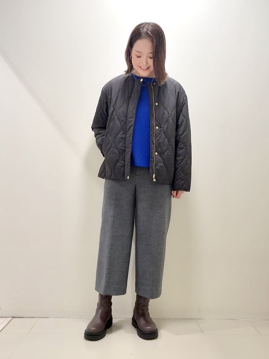 YUIさんの「UNTITLED｜【アンサンブル可/洗える】シルクウールカシミヤ ドルマンスリーブニット」を使ったコーディネート