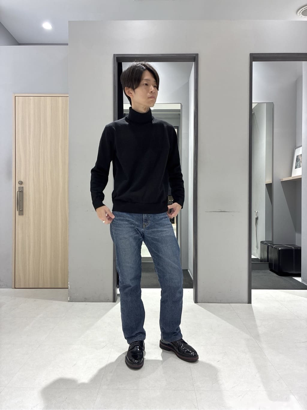 わいずみさんの「TAKEO KIKUCHI｜カラーコンビ ダウンブルゾン」を使ったコーディネート