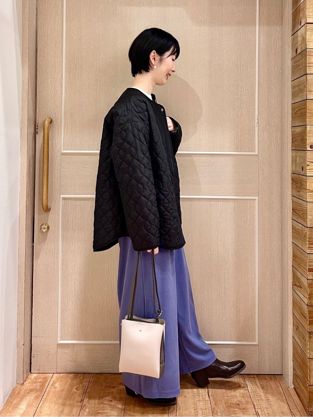 ちぐささんの「SHOO･LA･RUE｜サークルキラキラネックレス」を使ったコーディネート