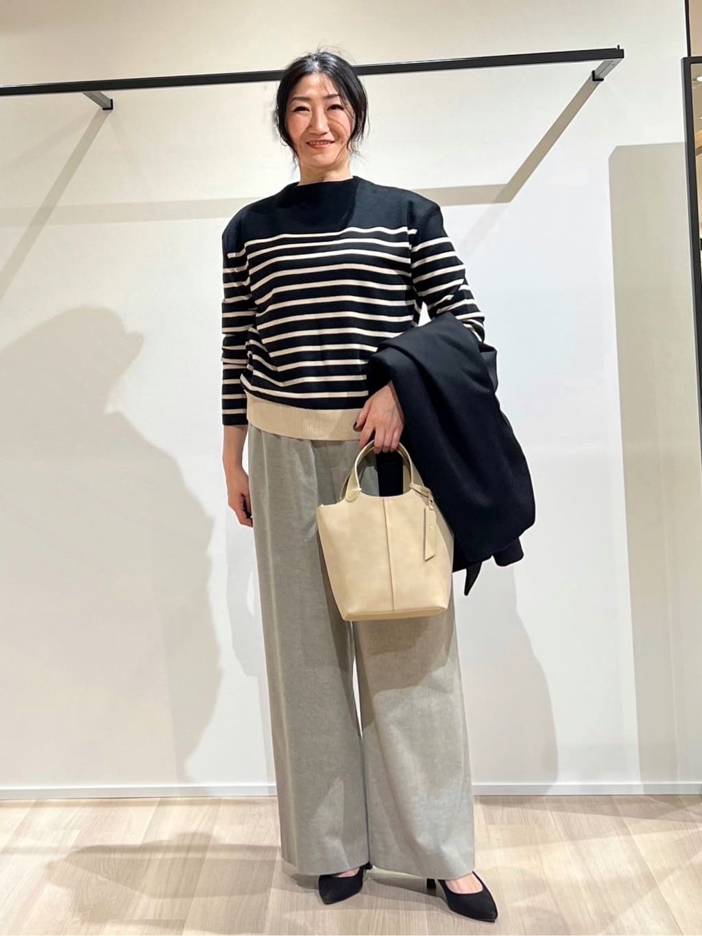 TOMOMIさんの「UNTITLED｜【洗える】モックネックミラノリブニット」を使ったコーディネート