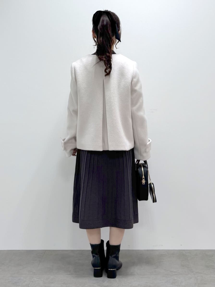 kozuさんの「index｜ラメフェザープルオーバーセット ニットワンピース【洗濯機OK】《XS～LL》」を使ったコーディネート