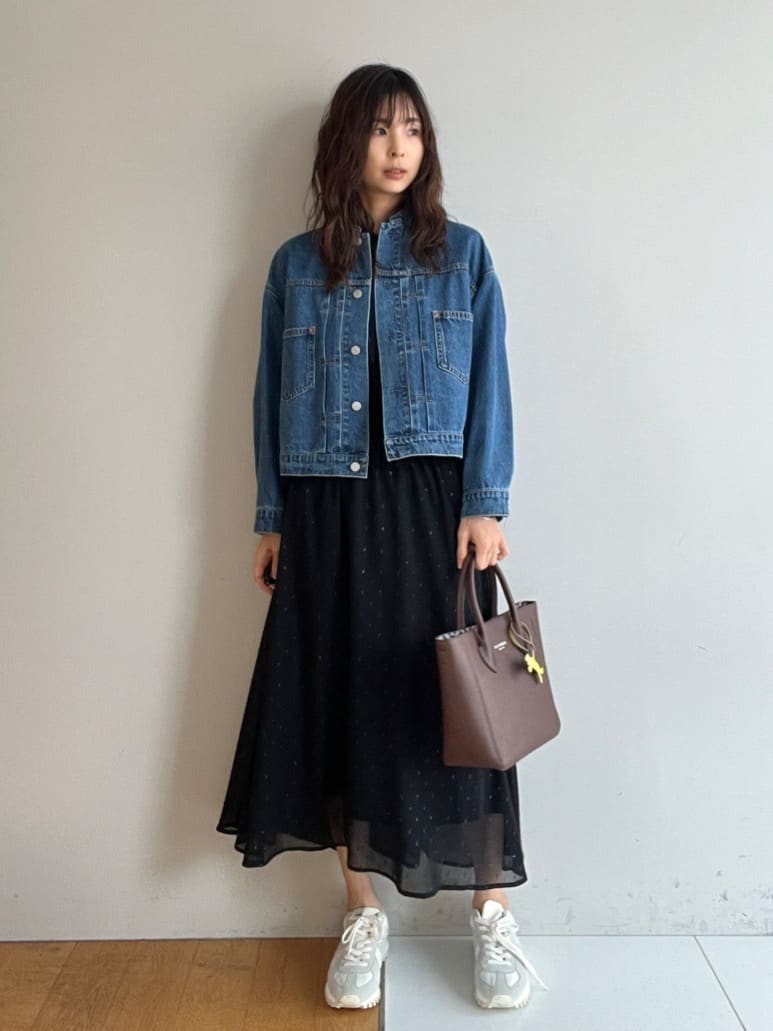misaさんの「DRESSTERIOR｜【ウォッシャブル/きれいめ】フィルムドット シアードレス」を使ったコーディネート