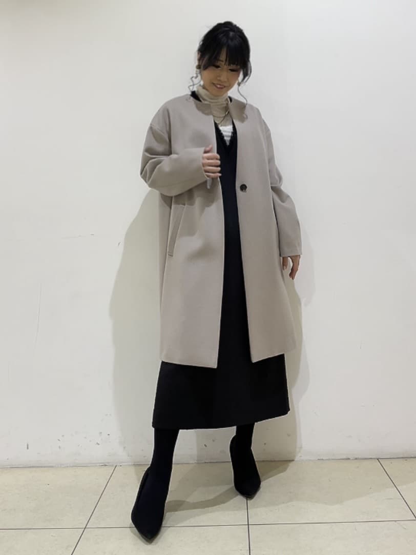 watanabeさんの「UNTITLED｜【洗える/細見え】ツイード ジャンパースカート」を使ったコーディネート