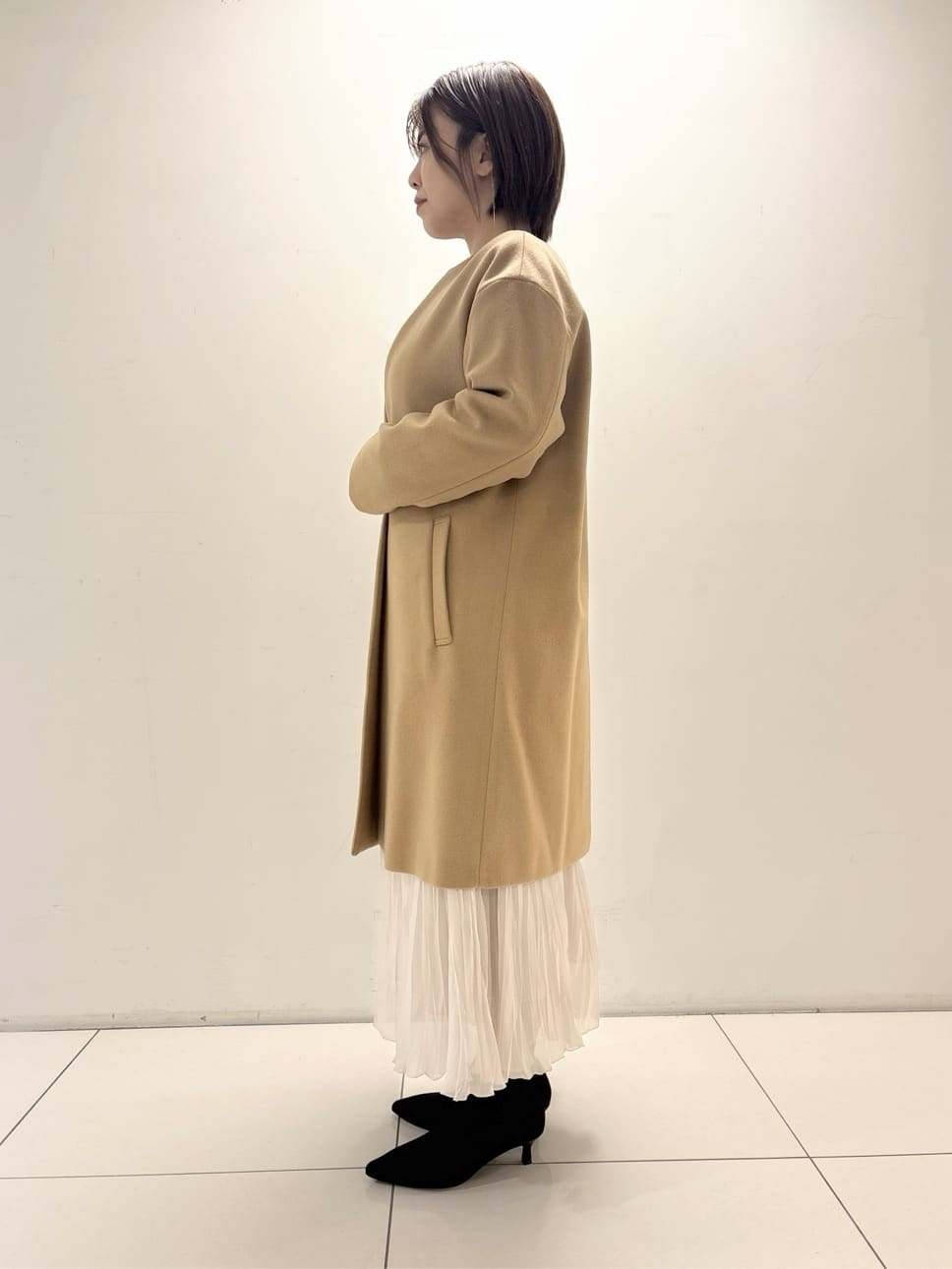 ayumiさんの「UNTITLED｜【ふわふわニット/前後2WAY】フォックスカシミヤカーディガン」を使ったコーディネート