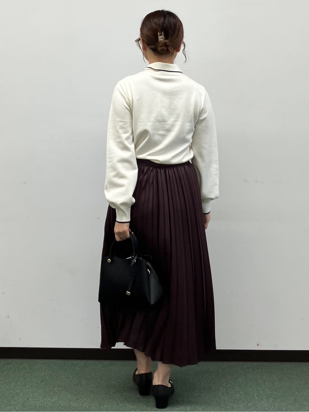 MAYUKIさんの「index｜ヘンリーパールミニボウタイニット【洗濯機OK】」を使ったコーディネート