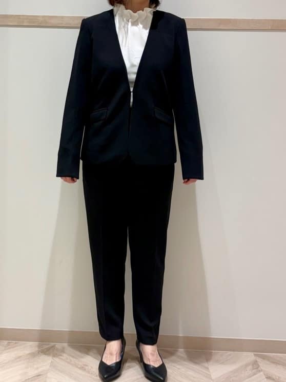 c_h_i_k_aさんの「SHOO･LA･RUE｜【洗濯機可】上品で華やか スタンドフリルブラウス」を使ったコーディネート
