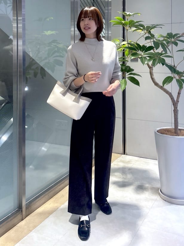 yukaさんの「UNTITLED｜【洗える】スポンディッシュ ボトルネックニット」を使ったコーディネート